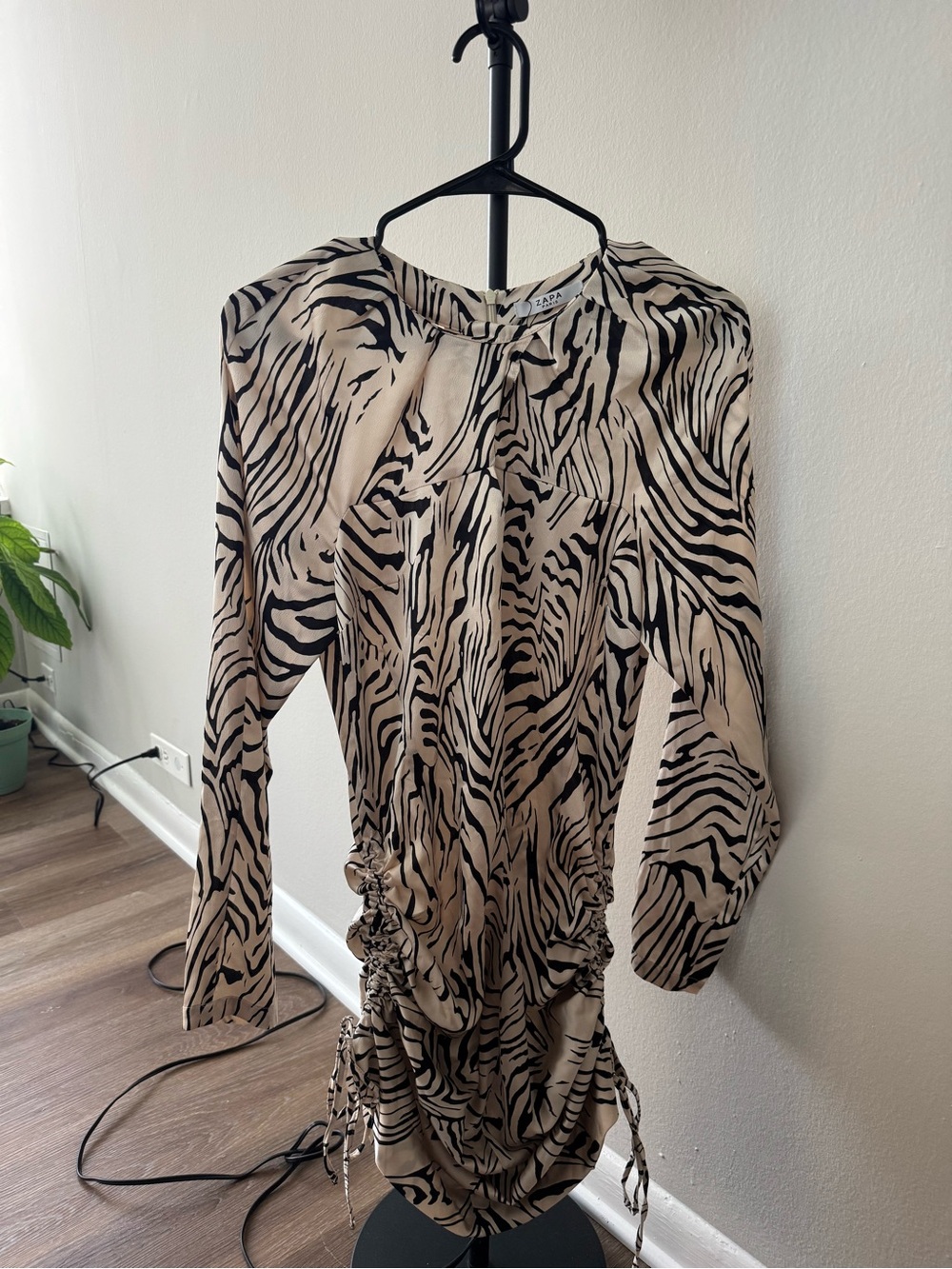 ZAPA Paris zebra print dress